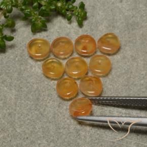 Gemme di Corniola Albicocca Arancia naturale da 4.06 ct, Forma fantasia, Traslucido