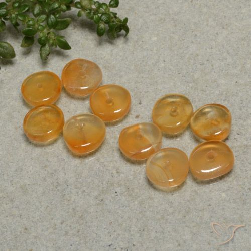 4.25ctw Naturale Arancio Medio Corniola, Taglio a fantasia, Trasparente