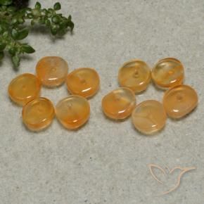 Gemme di Corniola Arancio Medio naturale da 4.25 ct, Taglio a fantasia, Trasparente