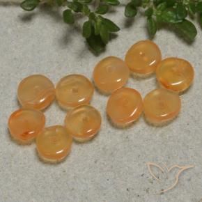 Gemme di Corniola Arancio Medio naturale da 4.00 ct, Forma fantasia, Traslucido