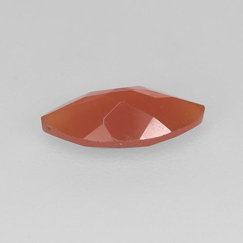 Corniola Rosso chiaro naturale da 0.88 ct, Taglio marquise, Traslucido