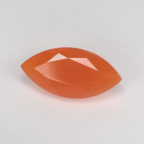 Corniola Arancio Medio naturale da 1.05 ct, Taglio marquise, Traslucido