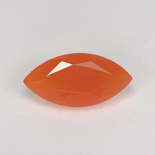 Corniola Arancio Medio naturale da 1.05 ct, Taglio marquise, Traslucido