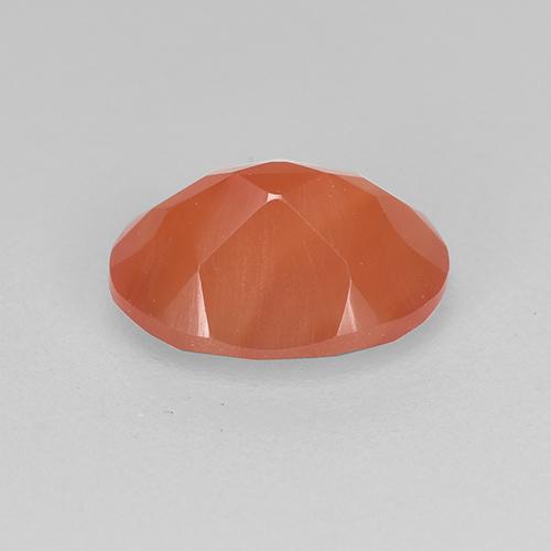 Corniola naturale arancione da 1,05 ct, taglio ovale, traslucido