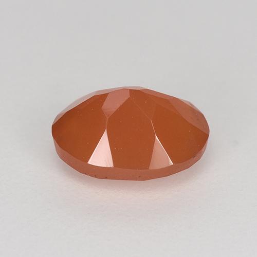 Corniola Arancio Intenso naturale da 1.07 ct, Ovale, Traslucido