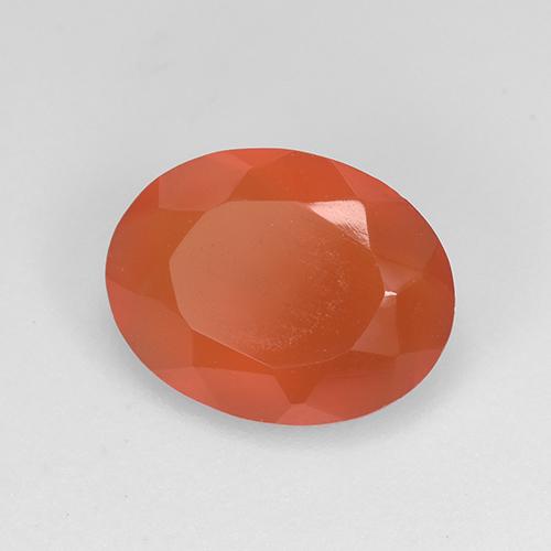 Corniola Arancio Medio naturale da 1.30 ct, Taglio ovale, Traslucido