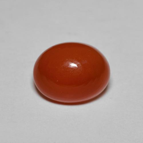 Corniola Arancio Medio naturale da 2.23 ct, Taglio ovale, Traslucido