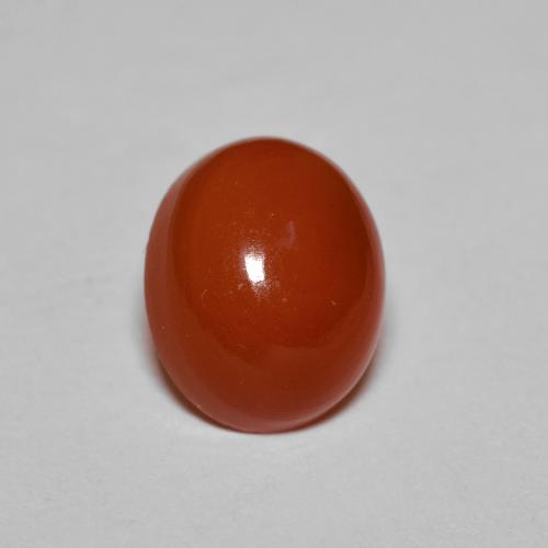 Corniola Arancio Medio naturale da 2.23 ct, Taglio ovale, Traslucido