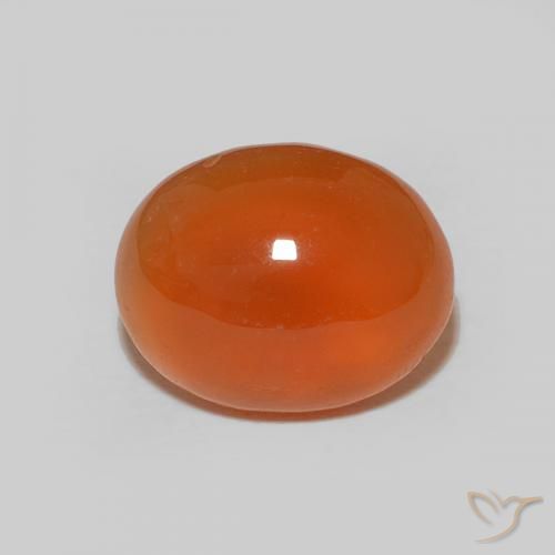 2.48ct Naturale Arancio Intenso Corniola, Ovale, Opaco