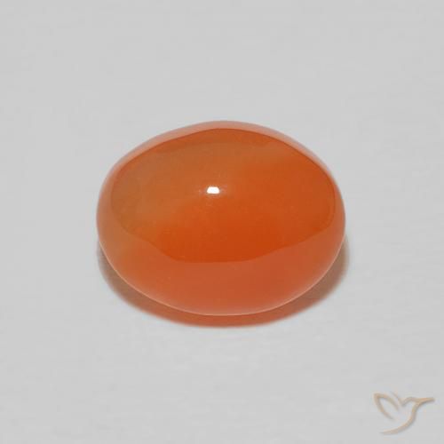 2.34ct Naturale Arancio Intenso Corniola, Ovale, Opaco