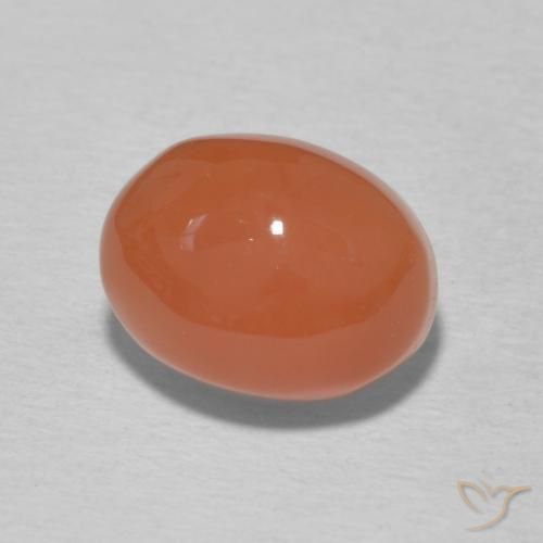 Corniola Arancio Medio naturale da 3.63 ct, Ovale, Opaco