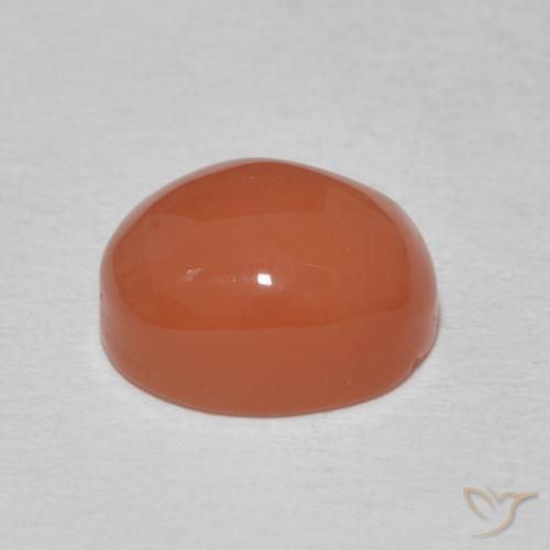 Corniola Arancio Medio naturale da 3.63 ct, Ovale, Opaco