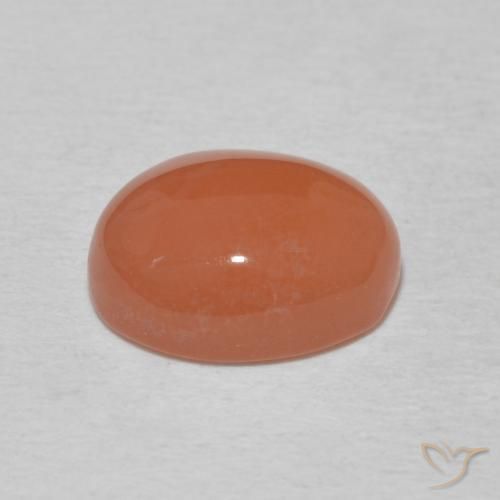 Corniola Arancione chiaro naturale da 2.95 ct, Ovale, Opaco