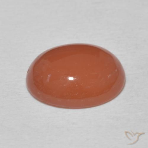 Corniola Arancio Medio naturale da 3.15 ct, Ovale, Opaco
