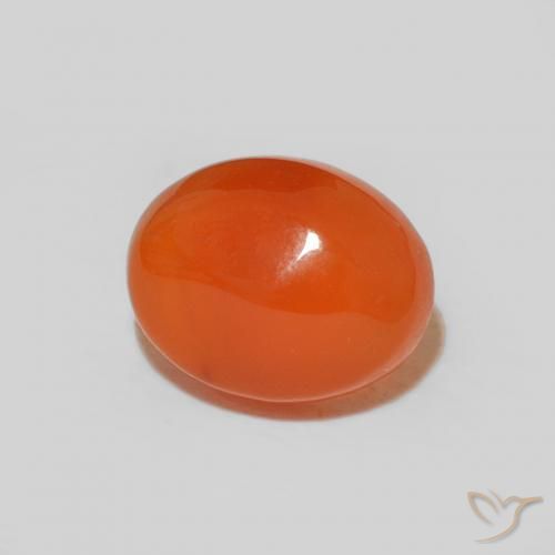 Corniola Arancio Medio naturale da 2.04 ct, Ovale, Opaco