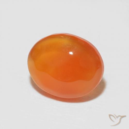 Corniola Arancio Medio naturale da 2.58 ct, Ovale, Opaco