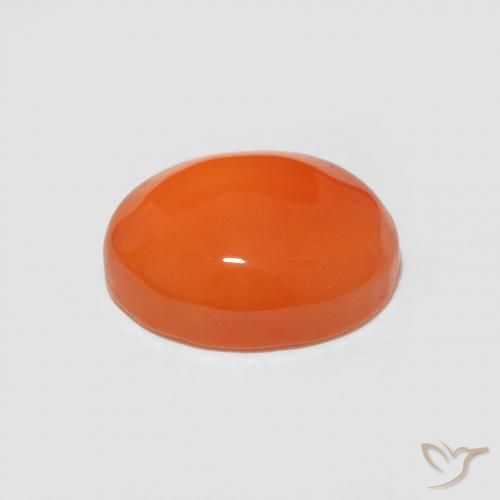 Corniola Arancio Medio naturale da 2.58 ct, Ovale, Opaco