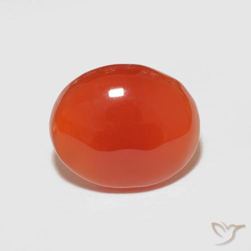 2.67ct Naturale Arancia Fuoco Corniola, Ovale, Opaco