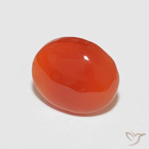 Corniola Arancia Fuoco naturale da 2.67 ct, Ovale, Opaco