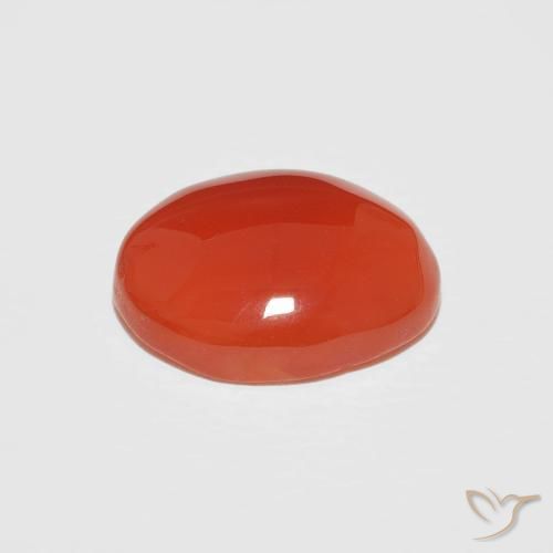 Corniola Arancia Fuoco naturale da 2.67 ct, Ovale, Opaco