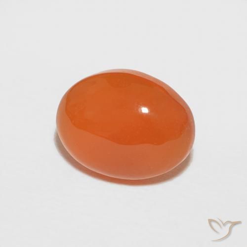 Corniola Arancia Fuoco naturale da 1.78 ct, Ovale, Opaco