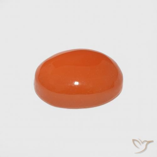 Corniola Arancia Fuoco naturale da 1.78 ct, Ovale, Opaco