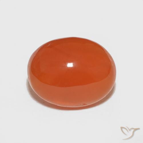 2.47ct Naturale Arancio Medio Corniola, Ovale, Opaco