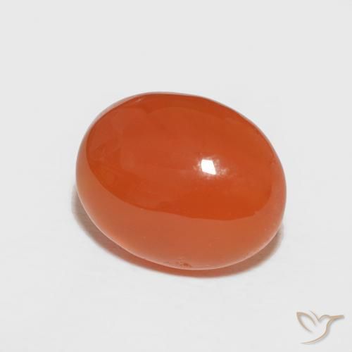 Corniola Arancio Medio naturale da 2.47 ct, Ovale, Opaco