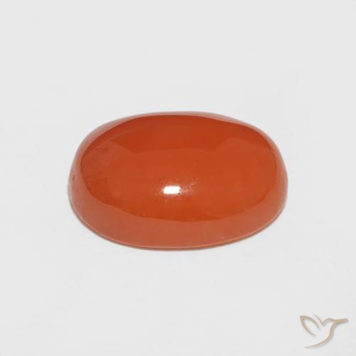 Corniola Arancio Medio naturale da 2.47 ct, Ovale, Opaco