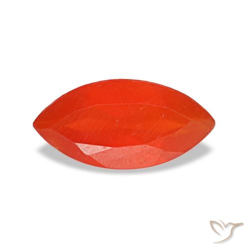 0.44ct arancione corniola, marchesa, trasparente