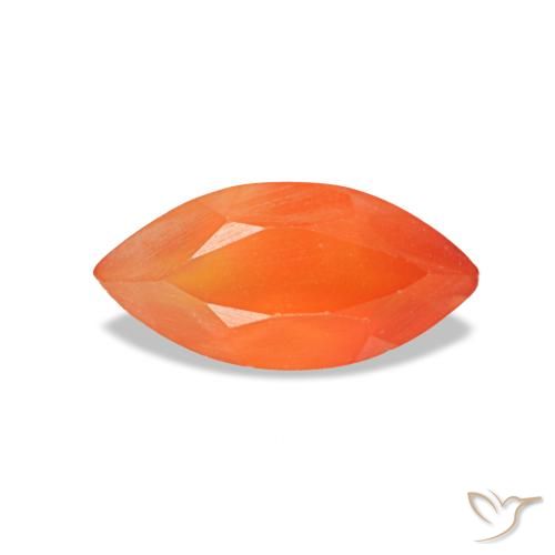 0.47ct arancione corniola, marchesa, trasparente
