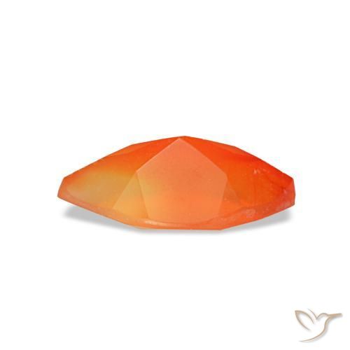 Corniola naturale arancione da 0,47 ct, marchesa, trasparente