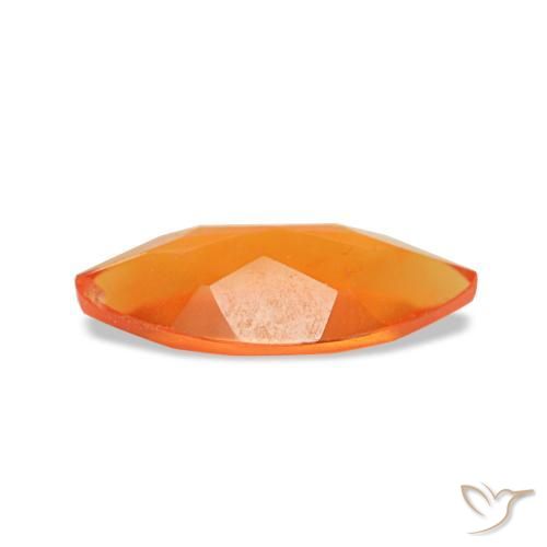 Corniola naturale arancione da 0,39 ct, marchesa, trasparente
