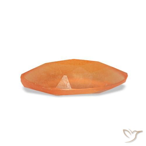 Corniola naturale arancione da 0,44 ct, marchesa, trasparente
