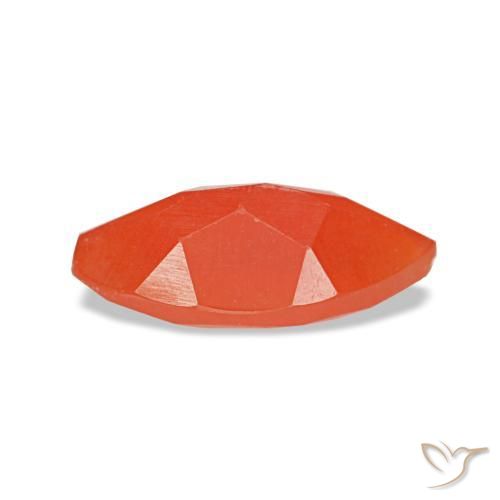 Corniola naturale rosso da 0,48 ct, marchesa, traslucido