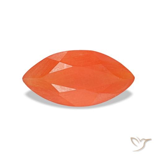 Corniola naturale rosso da 0,39 ct, marchesa, trasparente