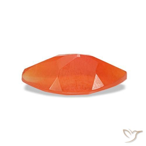 Corniola naturale rosso da 0,39 ct, marchesa, trasparente