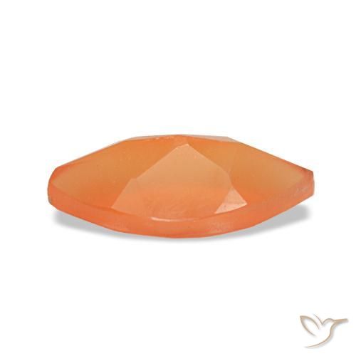 Corniola naturale arancione da 0,50 ct, marchesa, trasparente