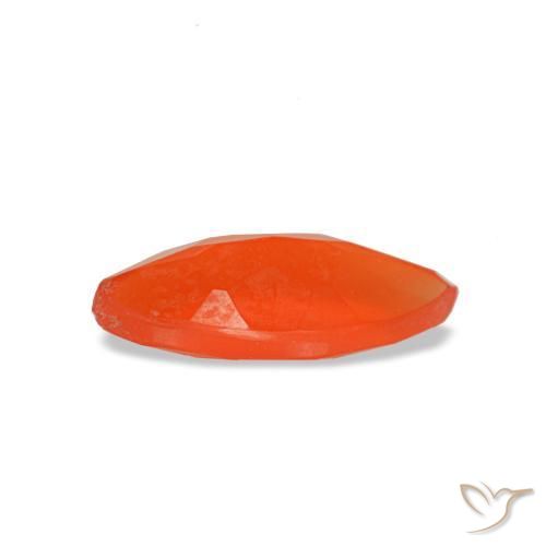 Corniola naturale rosso da 0,44 ct, marchesa, trasparente