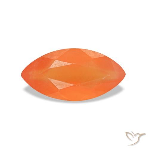 0.36ct arancione corniola, marchesa, trasparente