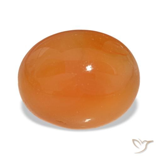 3.32ct arancione corniola, ovale, traslucido