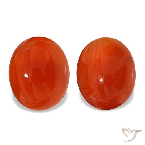 6.25ctw arancione corniola, ovale, traslucido
