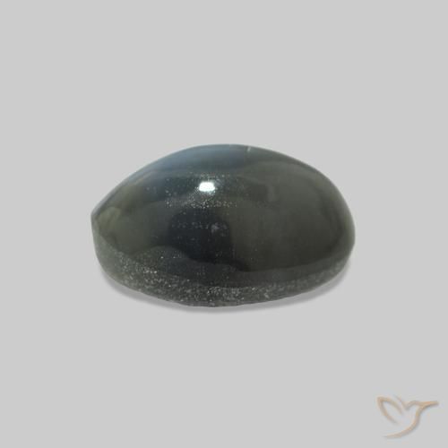 Cat's Eye Alexandrite Grigio medio naturale da 1.00 ct, Ovale, Opaco