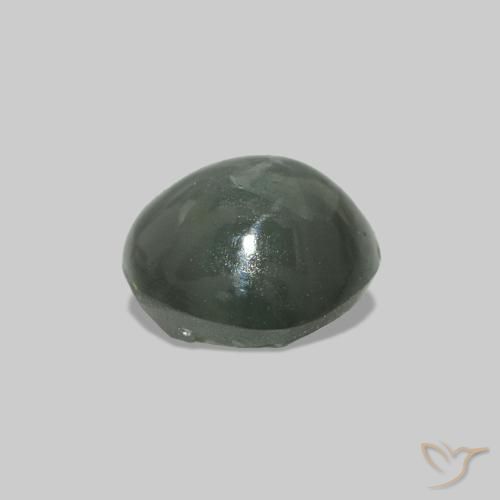 Alessandrite occhio di gatto Verde caldo naturale da 0.53 ct, Taglio rotondo, Opaco
