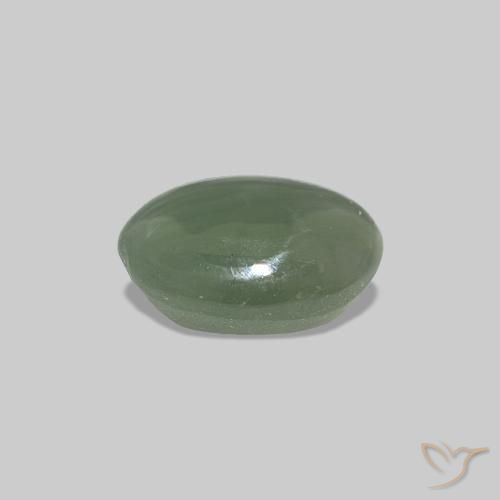 Cat's Eye Alexandrite Verde medio naturale da 0.62 ct, Ovale, Opaco
