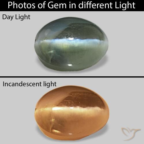 0.74ct Verde Cat's Eye Alexandrite, Ovale, Opaco