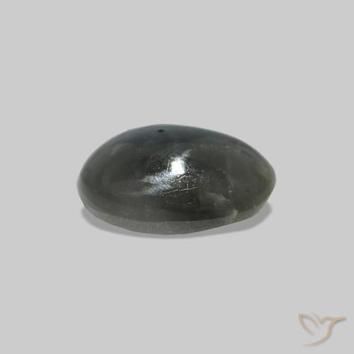 Cat's Eye Alexandrite Grigio medio naturale da 0.71 ct, Ovale, Opaco