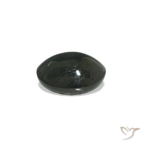 Cat's Eye Alexandrite Grigio acciaio naturale da 0.96 ct, Ovale, Opaco