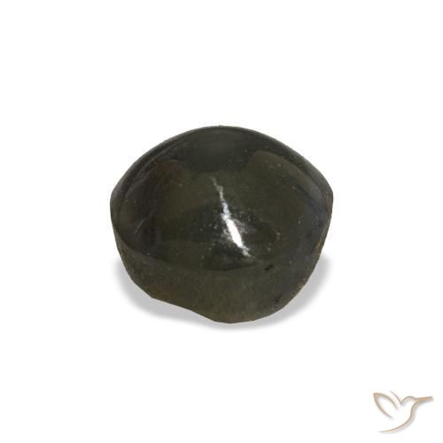 Cat's eye alexandrite naturale grigio da 1,92 ct, taglio rotondo, opaco