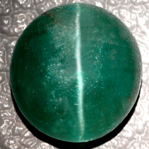 Apatite occhio di gatto Verde naturale da 2.57 ct, Taglio ovale, Traslucido